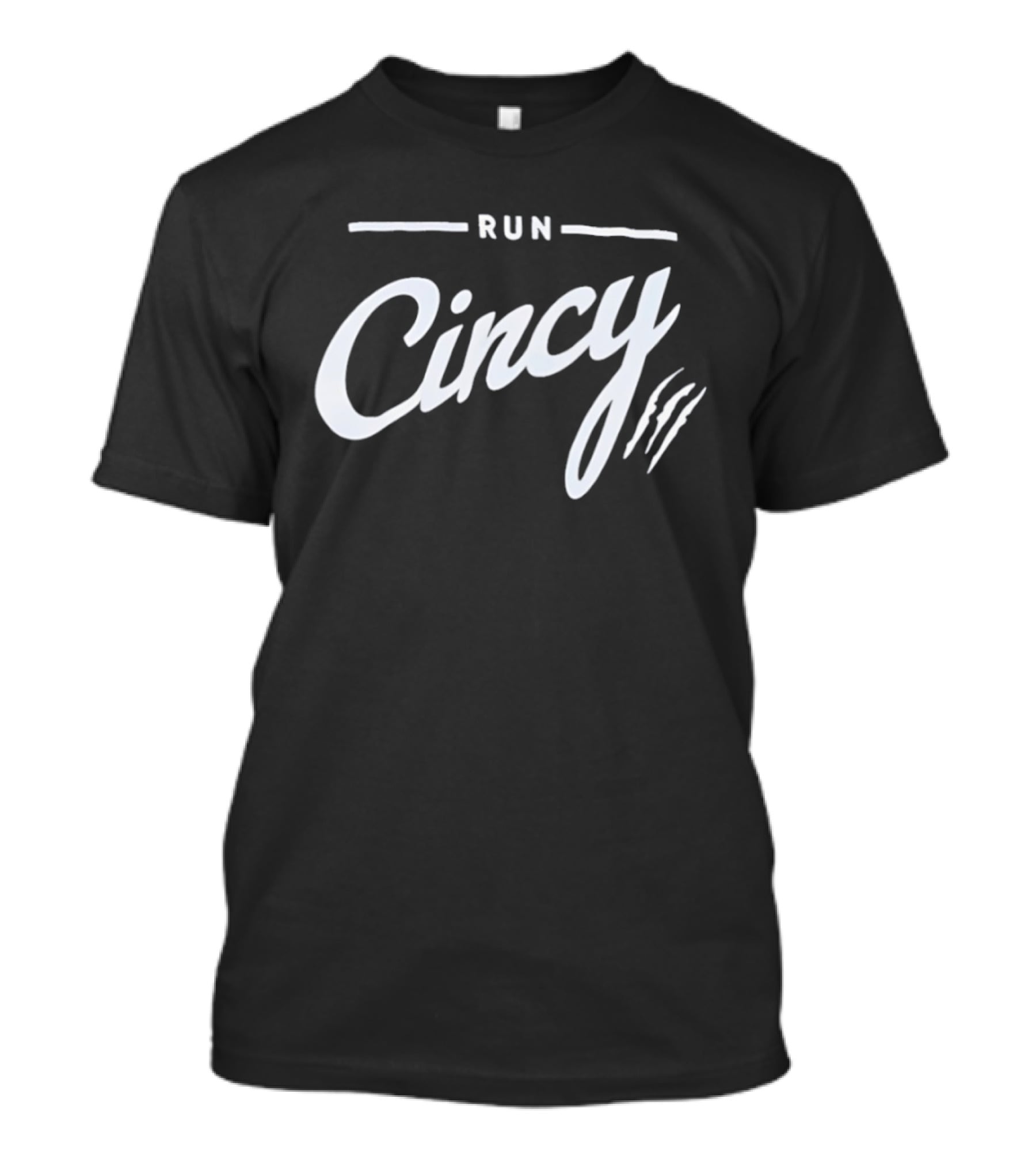 RUN CINCY Cincinnati Athletics Enthusiasts Sportswear T-Shirt