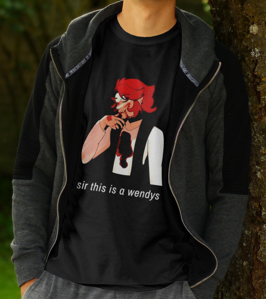 Sir This Is A Wendys Red Haired Character With White T-Shirt