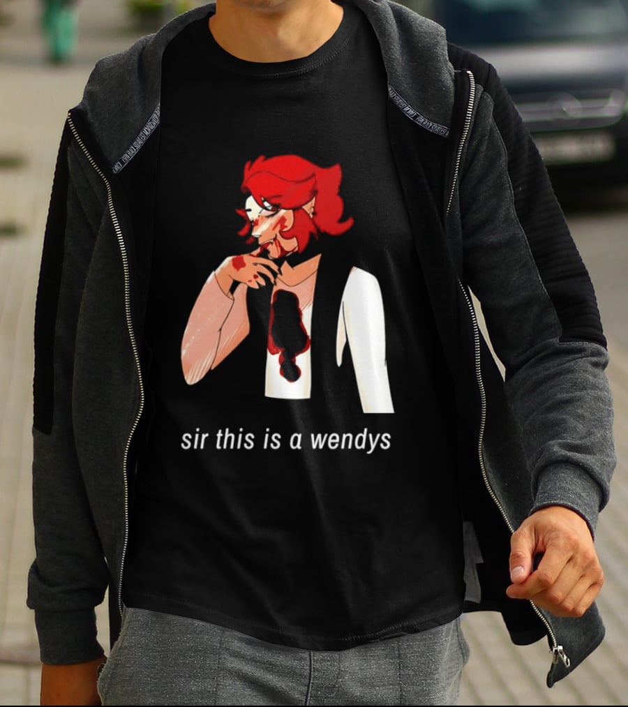 Sir This Is A Wendys Red Haired Character With White T-Shirt