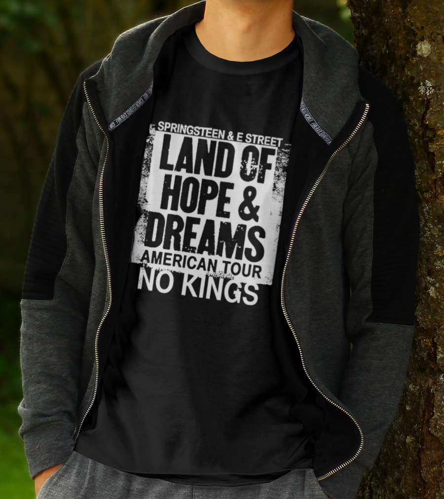 Springsteen And E Street Band Land Of Hope And Dreams American Tour No Kings T-Shirt