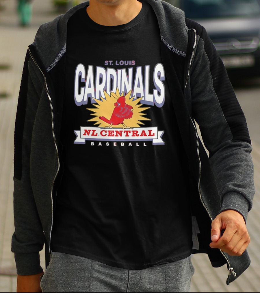 St Louis Cardinals NL Central Baseball Red Twelve Six Franklin T-Shirt