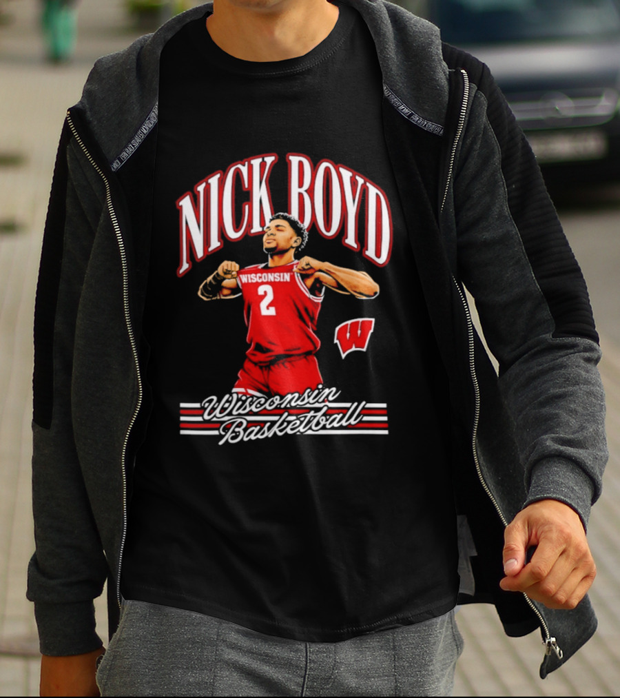 Nick Boyd Wisconsin Basketball Badgers Number 2 T-Shirt