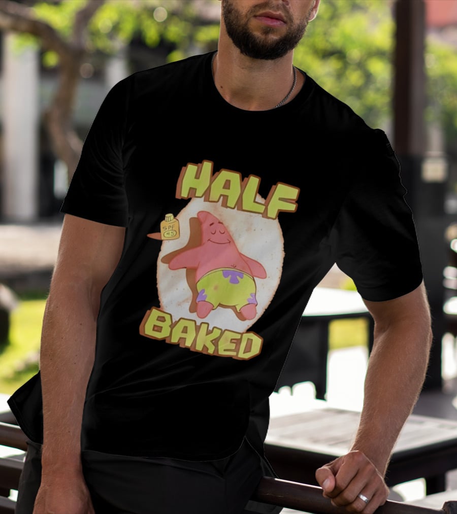 Patrick Star Half Baked SPF 45 Sunscreen Relaxation T-Shirt