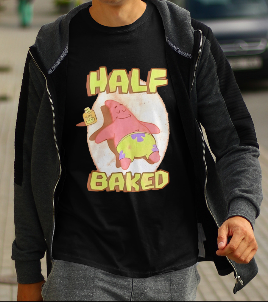 Patrick Star Half Baked SPF 45 Sunscreen Relaxation T-Shirt