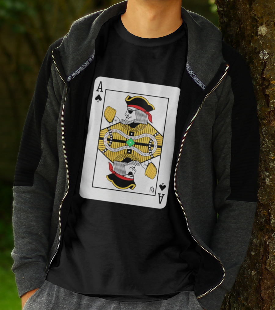 Pittsburgh Pirates Ace Of Spades Playing Card Baseball T-Shirt