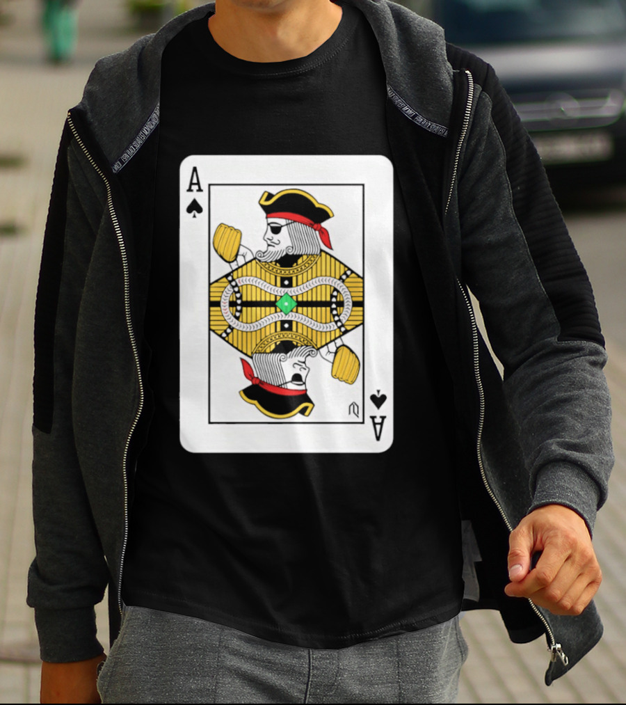 Pittsburgh Pirates Ace Of Spades Playing Card Baseball T-Shirt