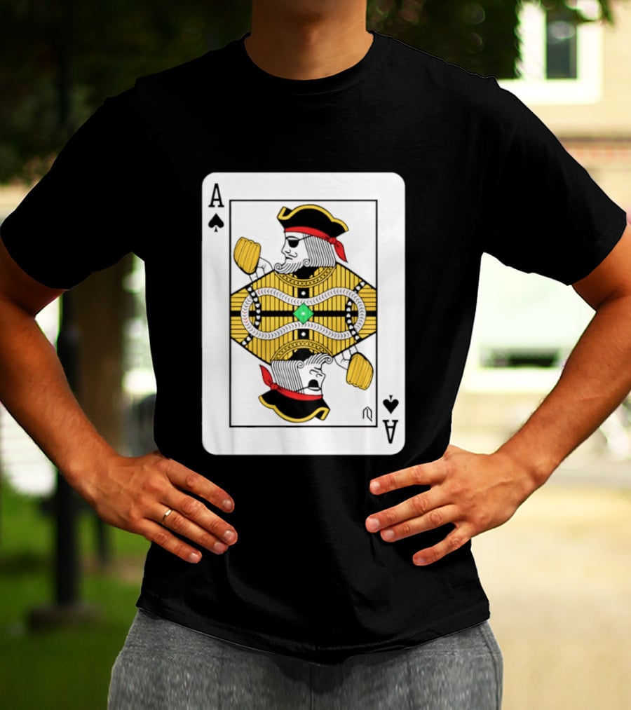 Pittsburgh Pirates Ace Of Spades Playing Card Baseball T-Shirt