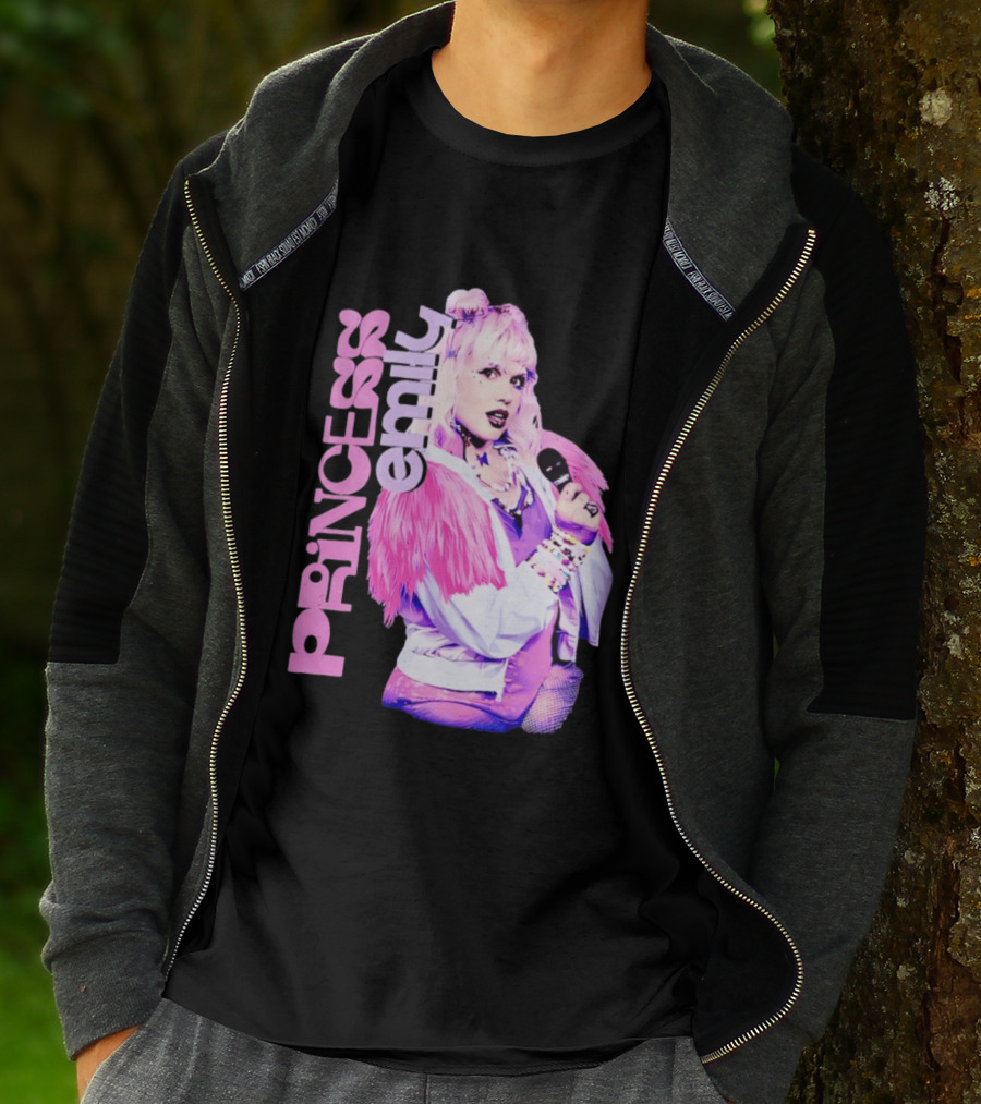 Princess Emily Pop Star Style Microphone Fashion T-Shirt