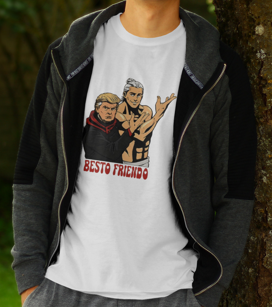 Besto Friendo Trump Anime Crossover Meme T-Shirt