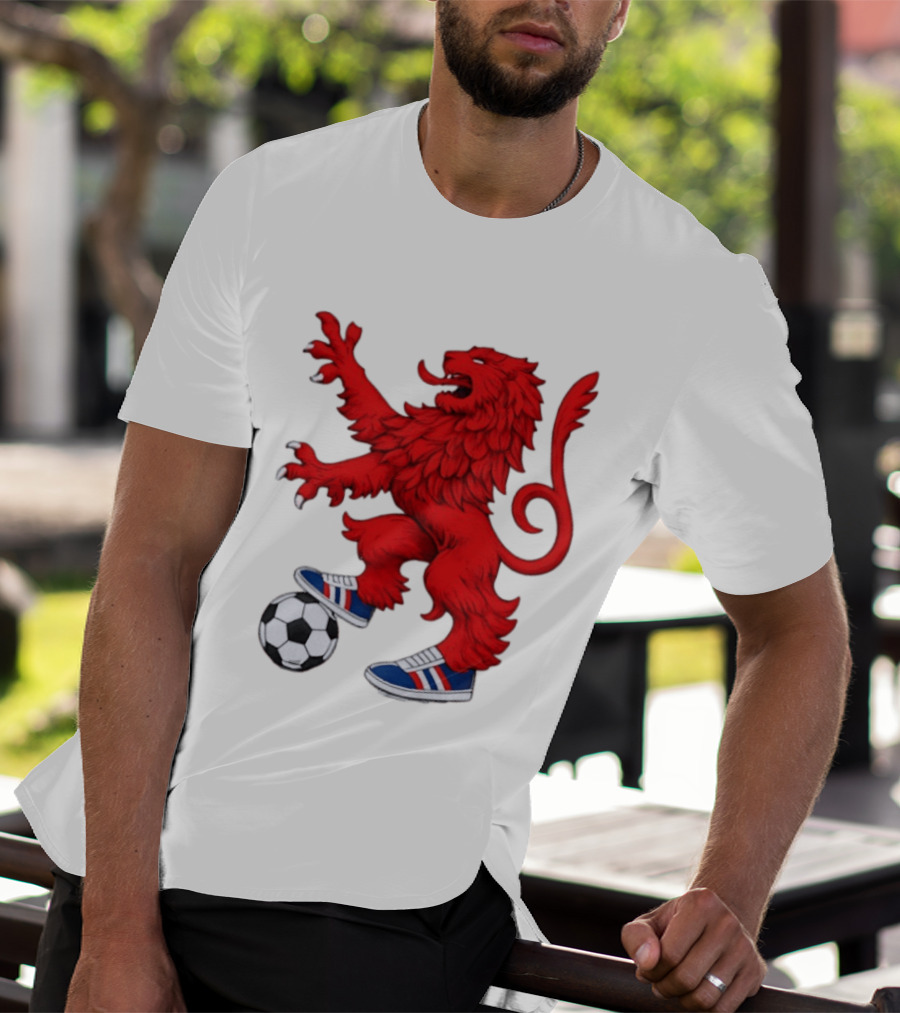Every Other Saturday Rangers FC Red Lion Mascot Soccer Shoes T-Shirt