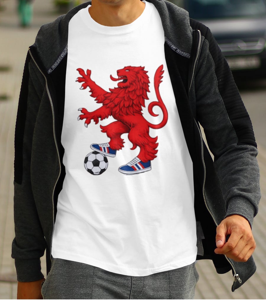 Every Other Saturday Rangers FC Red Lion Mascot Soccer Shoes T-Shirt
