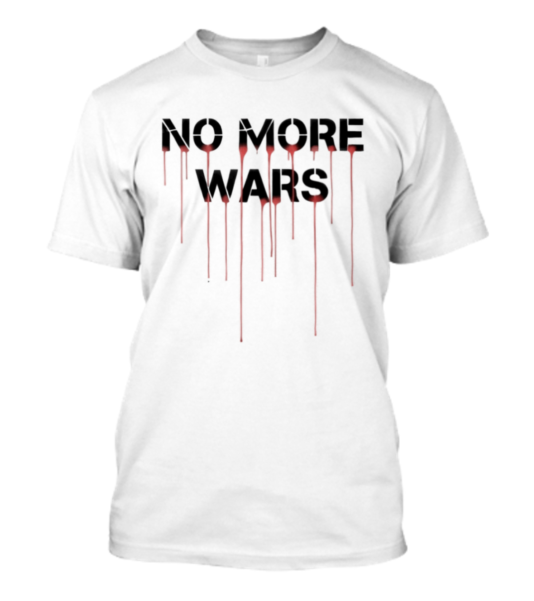 No More Wars Dripping Blood Anti War T-Shirt
