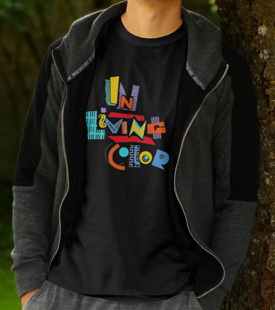 In Living Color 90s Retro Style Vivid T-Shirt