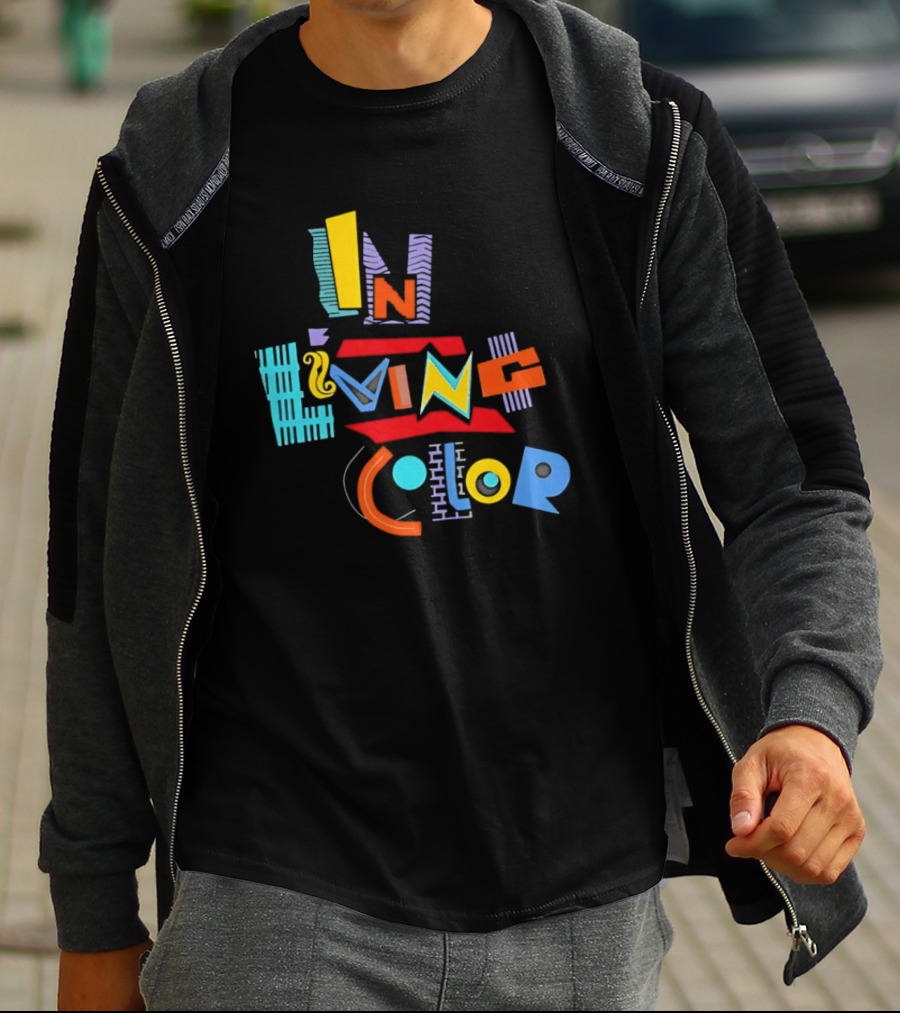 In Living Color 90s Retro Style Vivid T-Shirt