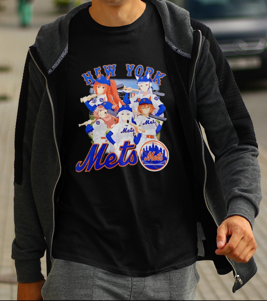 New York Mets Anime Characters Baseball Team T-Shirt