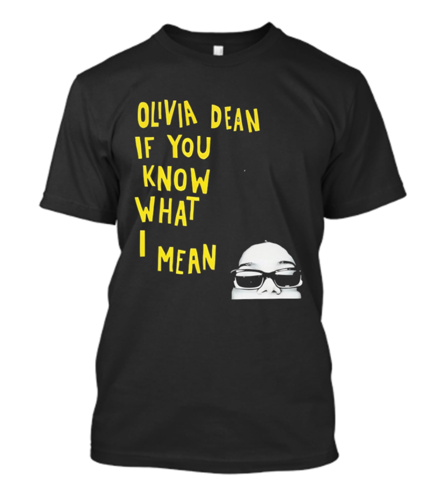Olivia Dean If You Know What I Mean Glasses Sketch T-Shirt