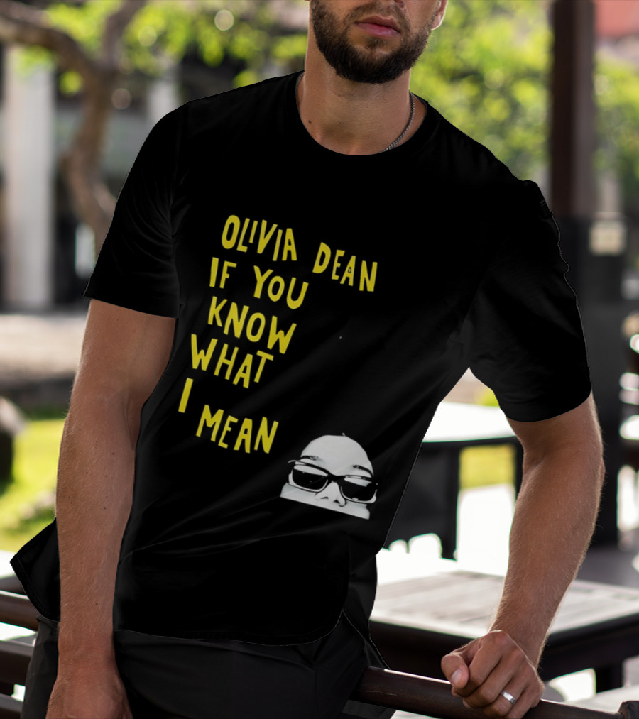 Olivia Dean If You Know What I Mean Glasses Sketch T-Shirt