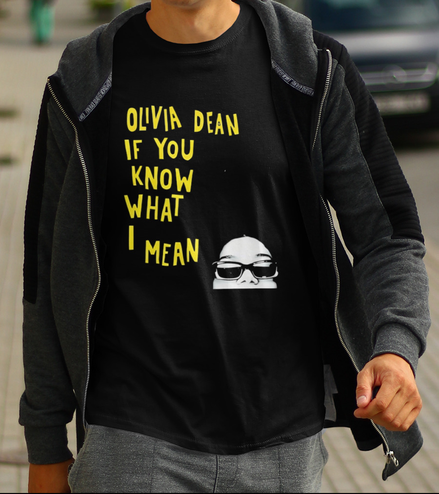 Olivia Dean If You Know What I Mean Glasses Sketch T-Shirt
