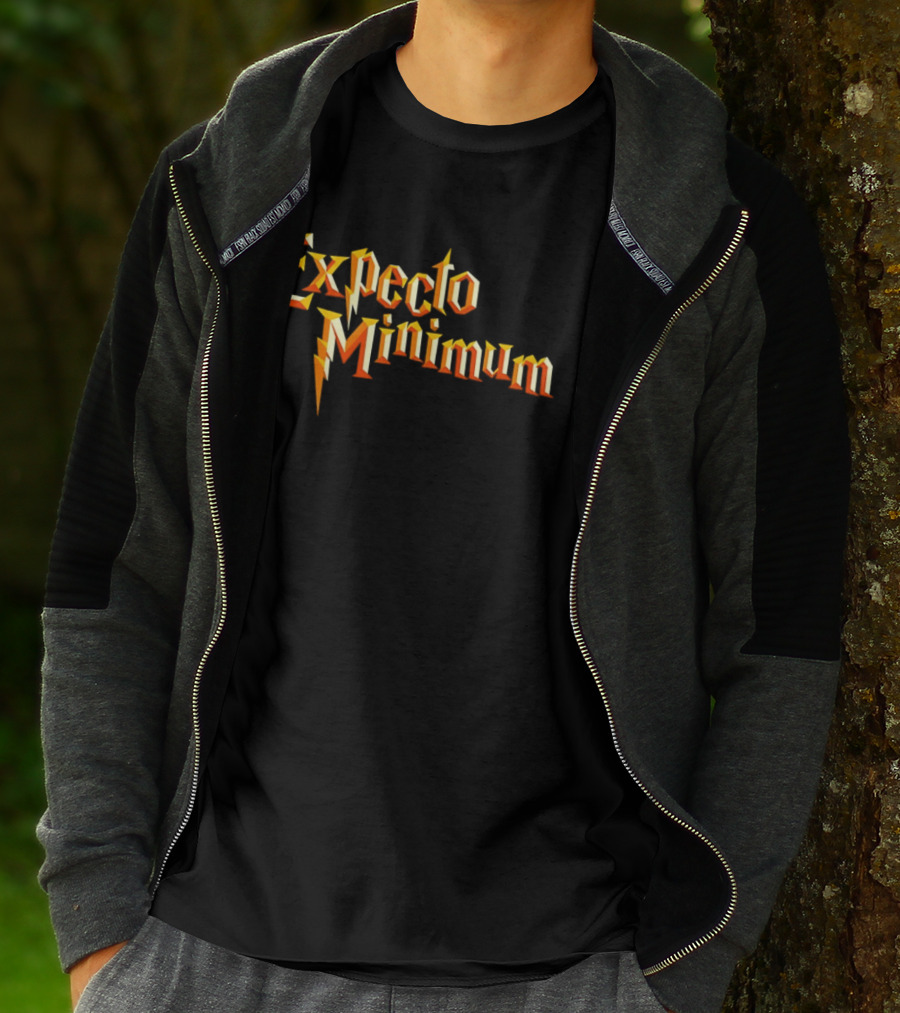 Expecto Minimum Magic Inspired Wizard Humor T-Shirt