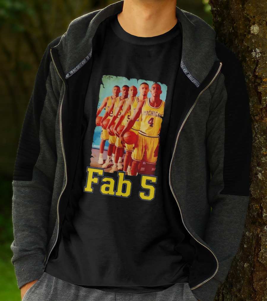 Fab Five Michigan Wolverines Basketball Fab 5 T-Shirt