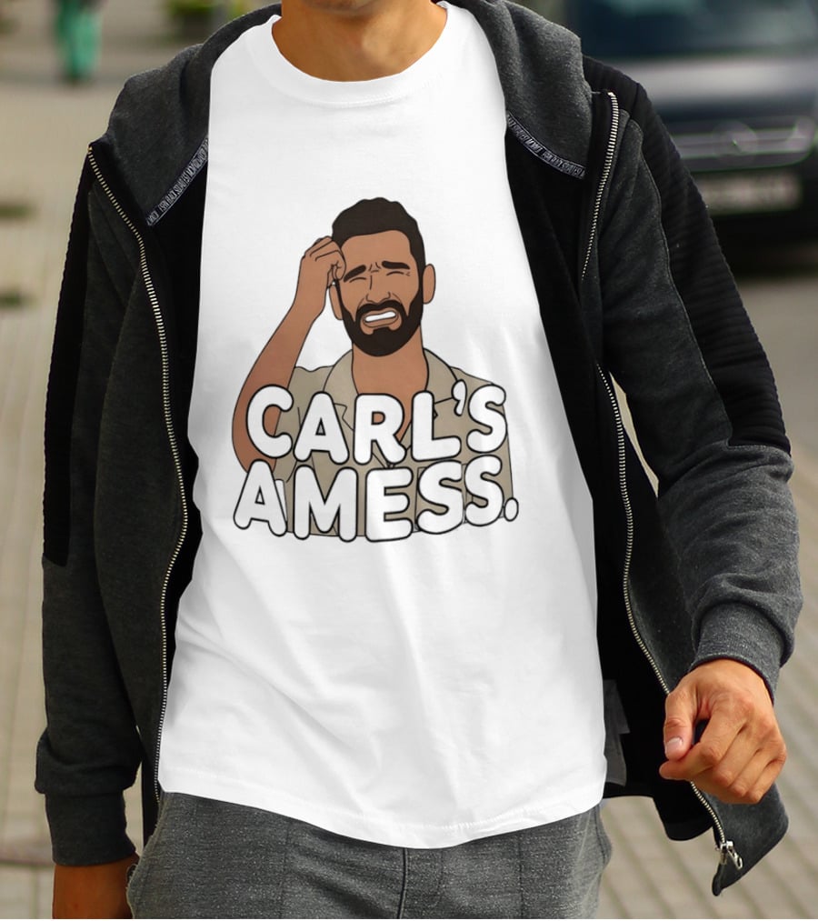 Carl's A Mess Carl Radke Summer House Humor Face T-Shirt