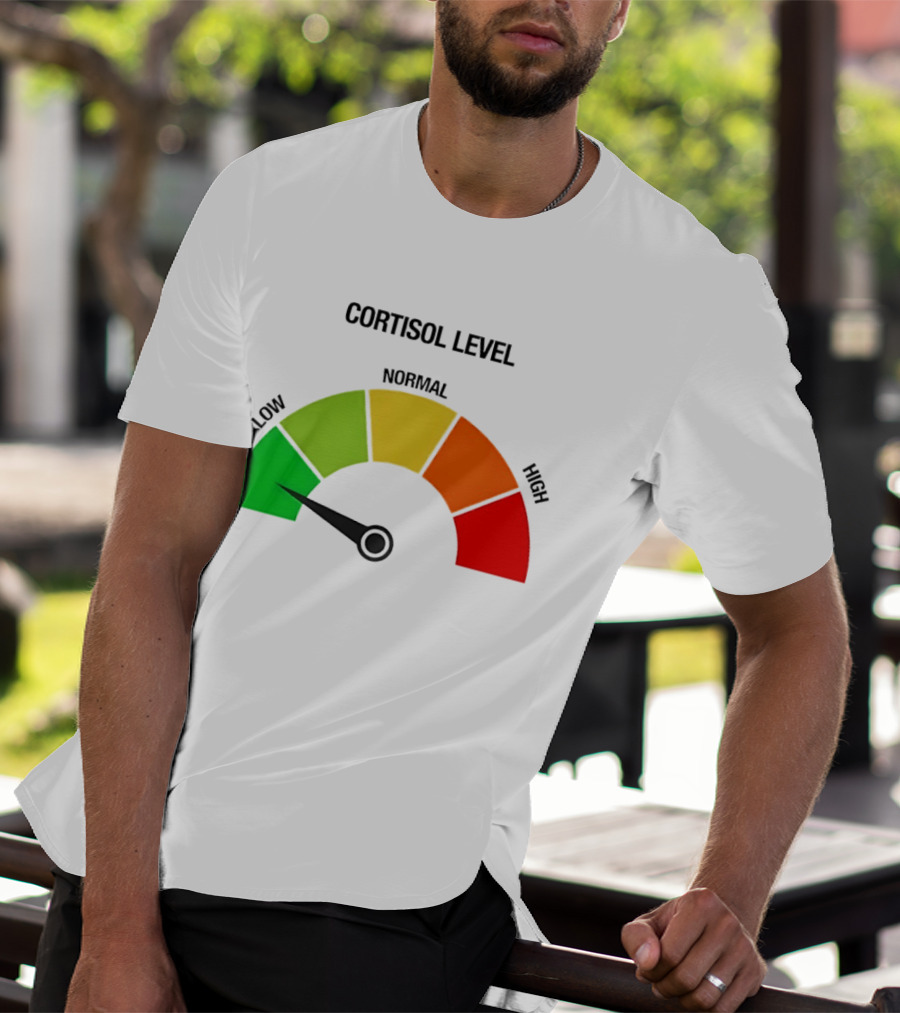 Cortisol Level Low Stress Indicator Gauge T-Shirt