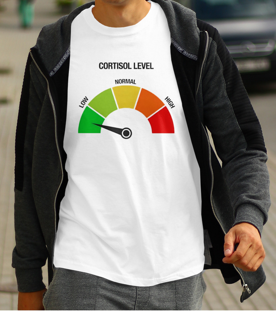 Cortisol Level Low Stress Indicator Gauge T-Shirt