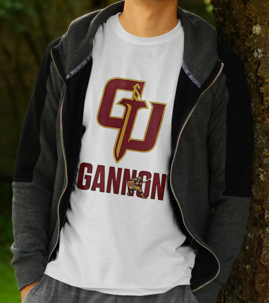 Gannon Golden Knights GU Basketball Logo With Knight T-Shirt