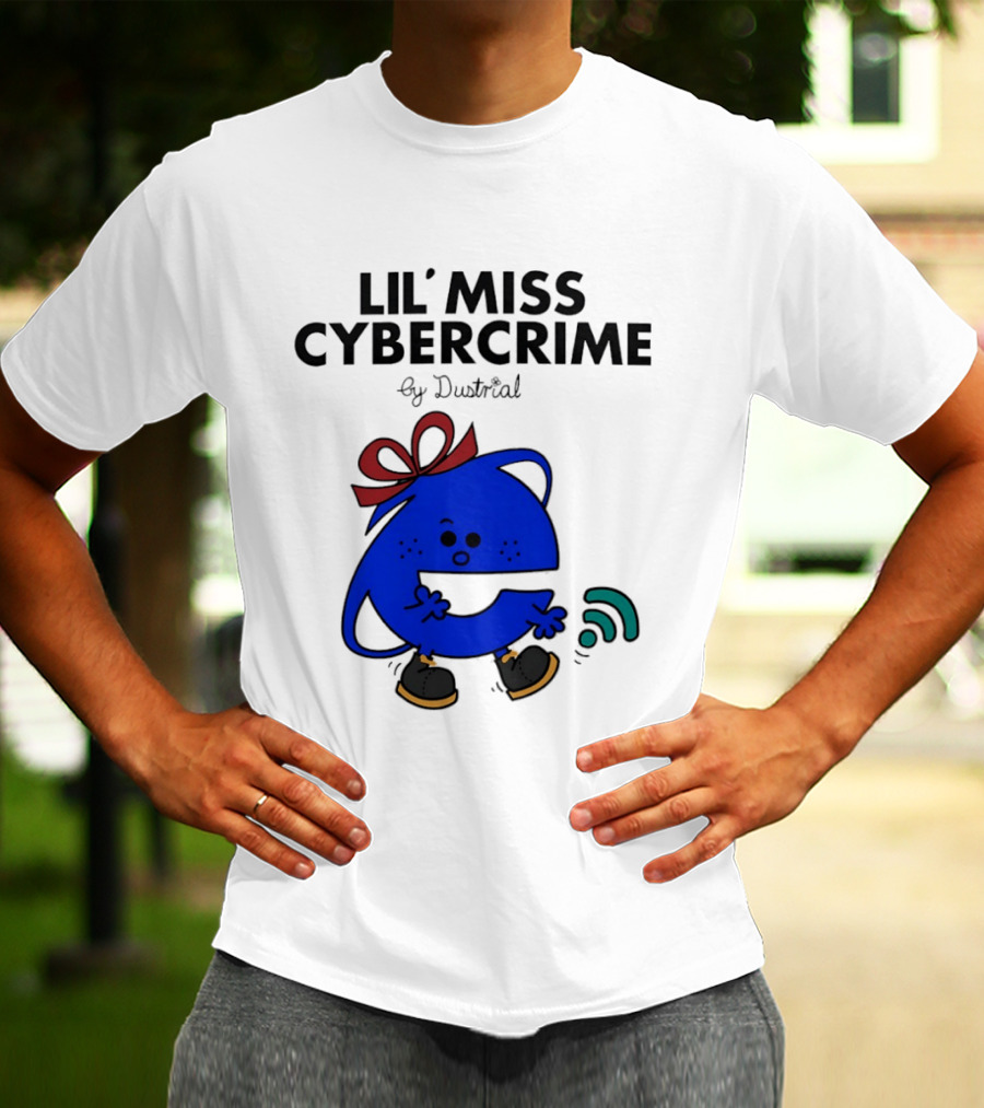 Lil' Miss Cybercrime By Dustrial Retro Style Mischievous T-Shirt