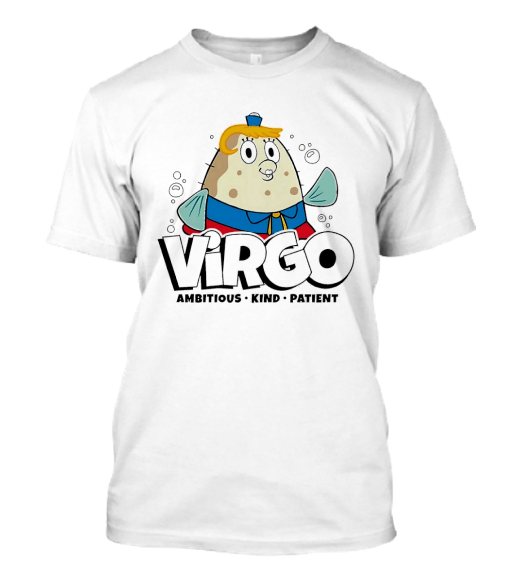 SpongeBob SquarePants Virgo Ambitious Kind Patient Mrs. Puff T-Shirt