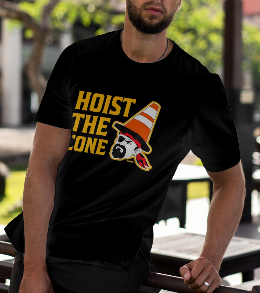 Pittsburgh Pirates Hoist The Cone Traffic Cone Hat Pirate T-Shirt