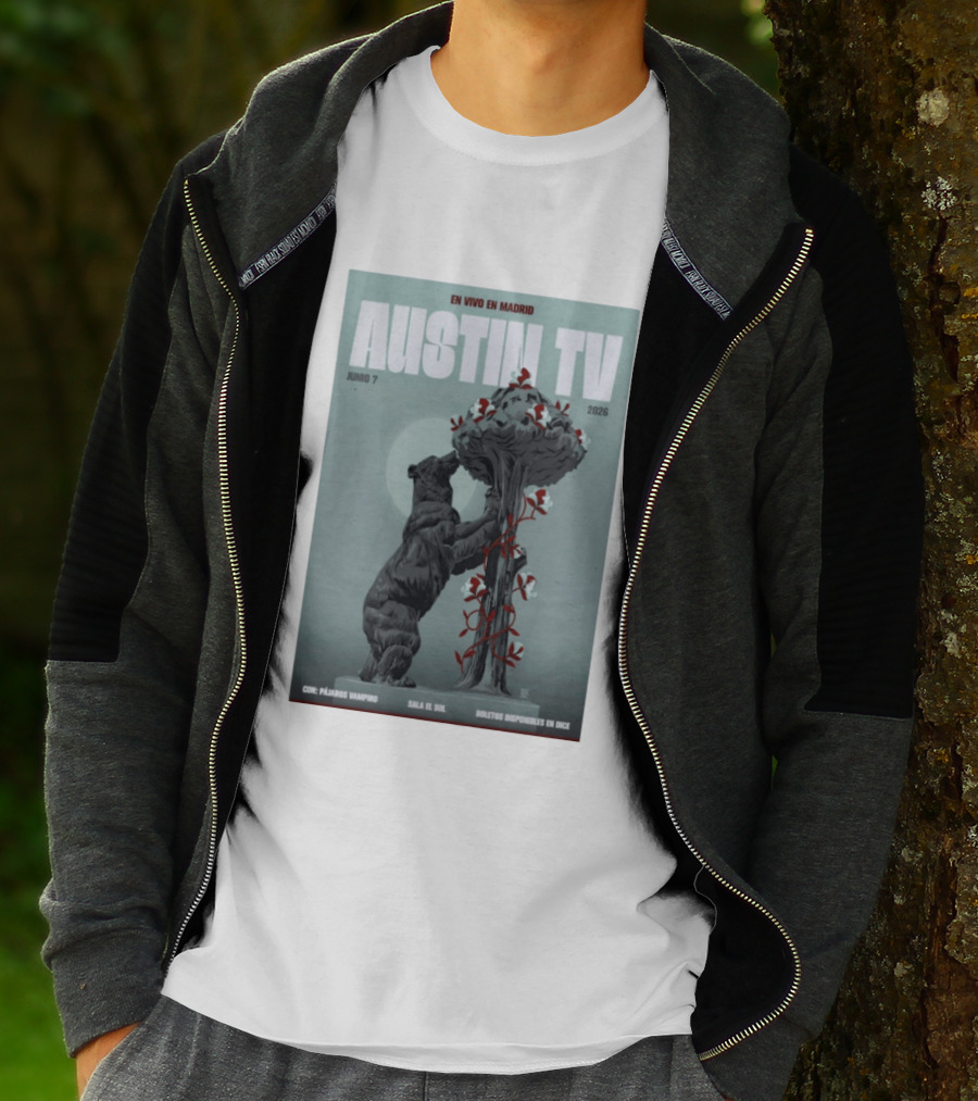 Austin TV En Vivo En Madrid Junio 7 2026 Con Pájaro Vampiro Sala El Sol Boletos Disponibles En Dice T-Shirt