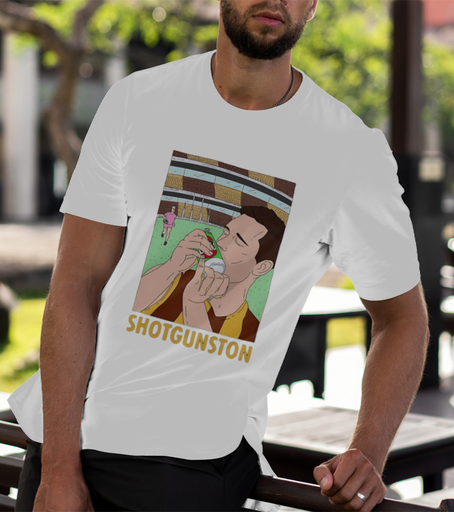 Jack Gunston Shotgunston Hawthorn Football Club Official Merchandise T-Shirt