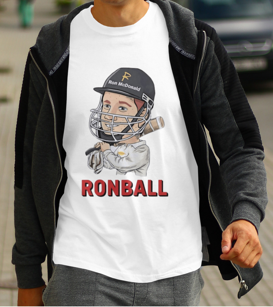 Ron McDonald Cricket Ronball Travis Head T-Shirt