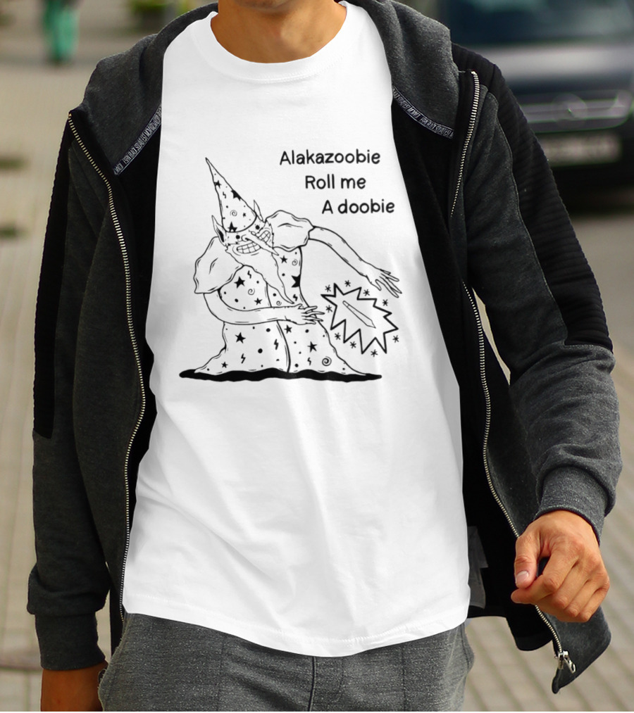 Alakazoobie Roll Me A Doobie Wizard Meme T-Shirt