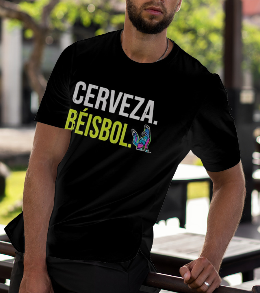 Cerveza Beisbol Vibrant Dog T-Shirt