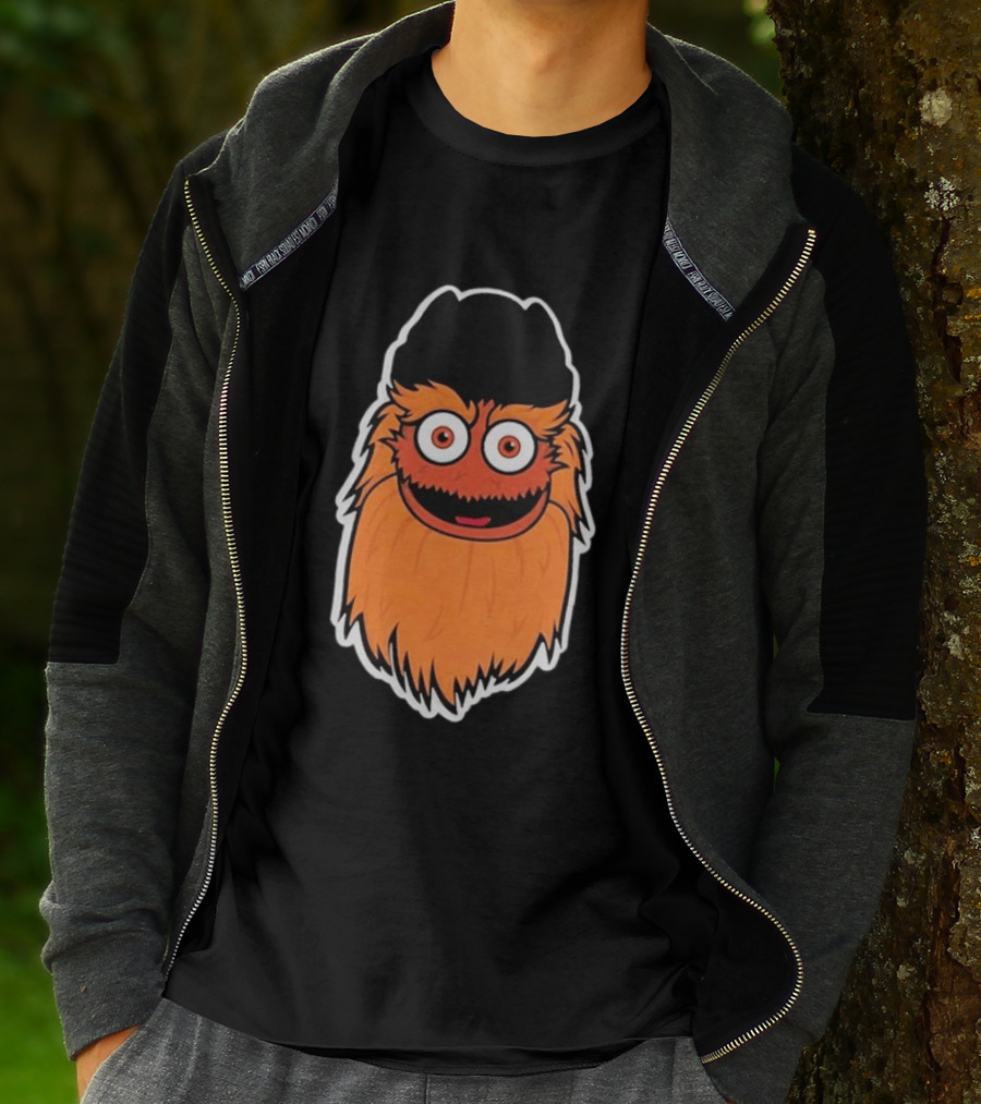 Joe Giglio Wearing Philadelphia Flyers Gritty T-Shirt