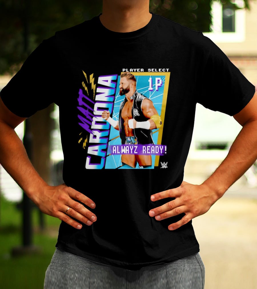 Matt Cardona Player Select 1P Alwayz Ready WWE T-Shirt
