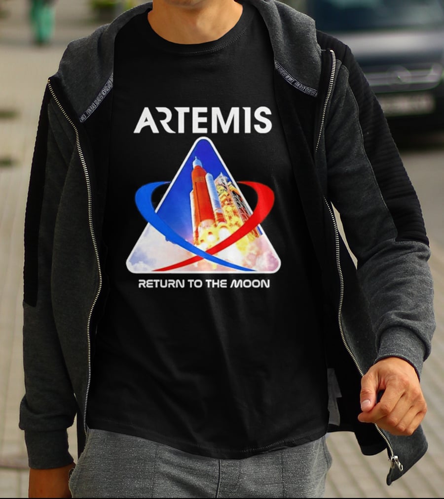 NASA Artemis Return To The Moon Enthusiast Launch Exploration T-Shirt