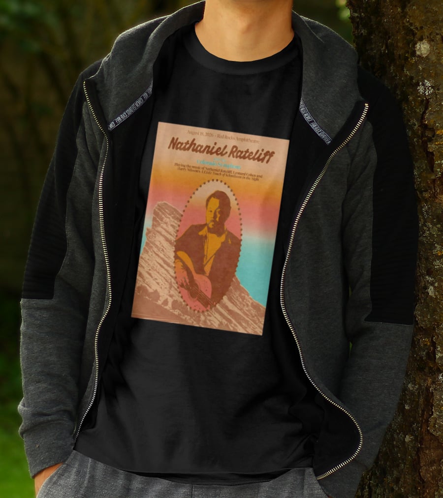 Nathaniel Rateliff Concert Red Rocks 2026 With Colorado Symphony T-Shirt