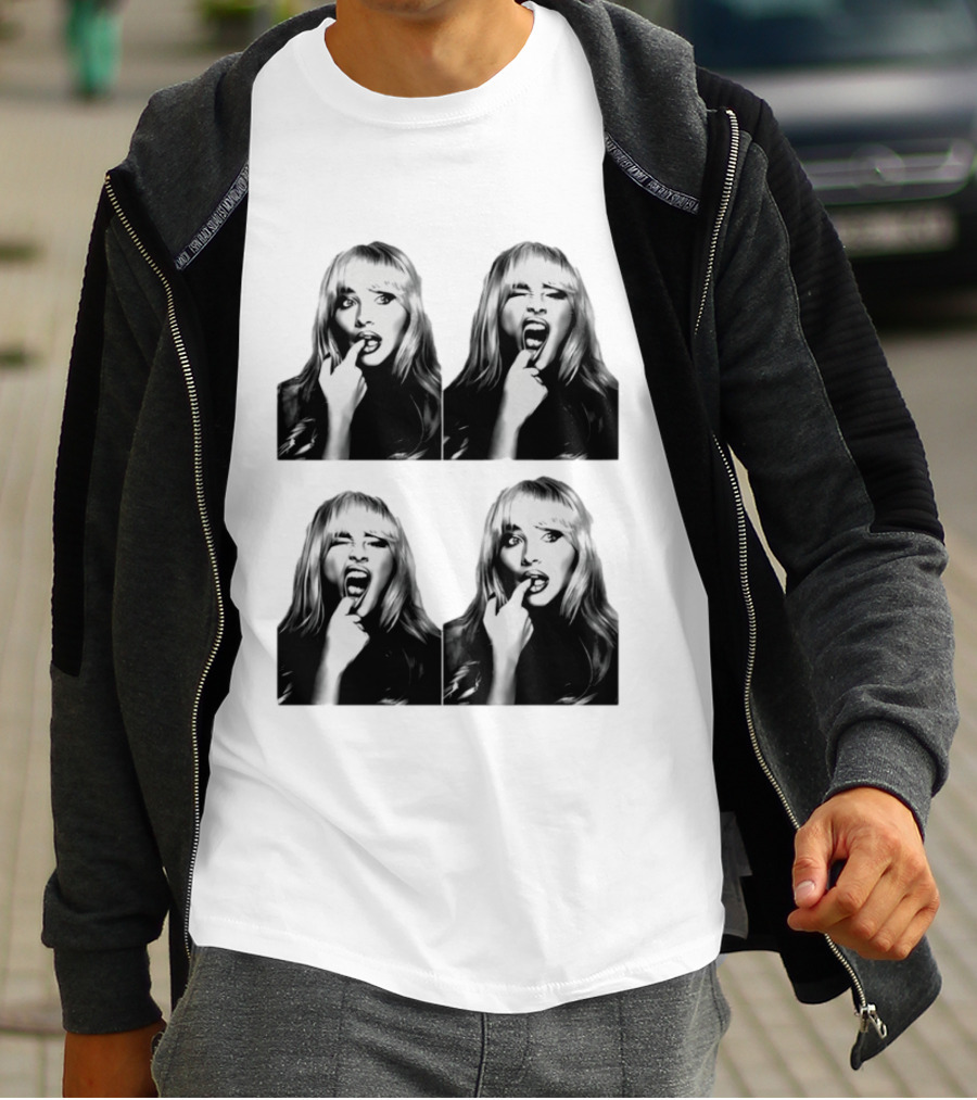 Sabrina Carpenter Photobooth Black And White Expressions T-Shirt