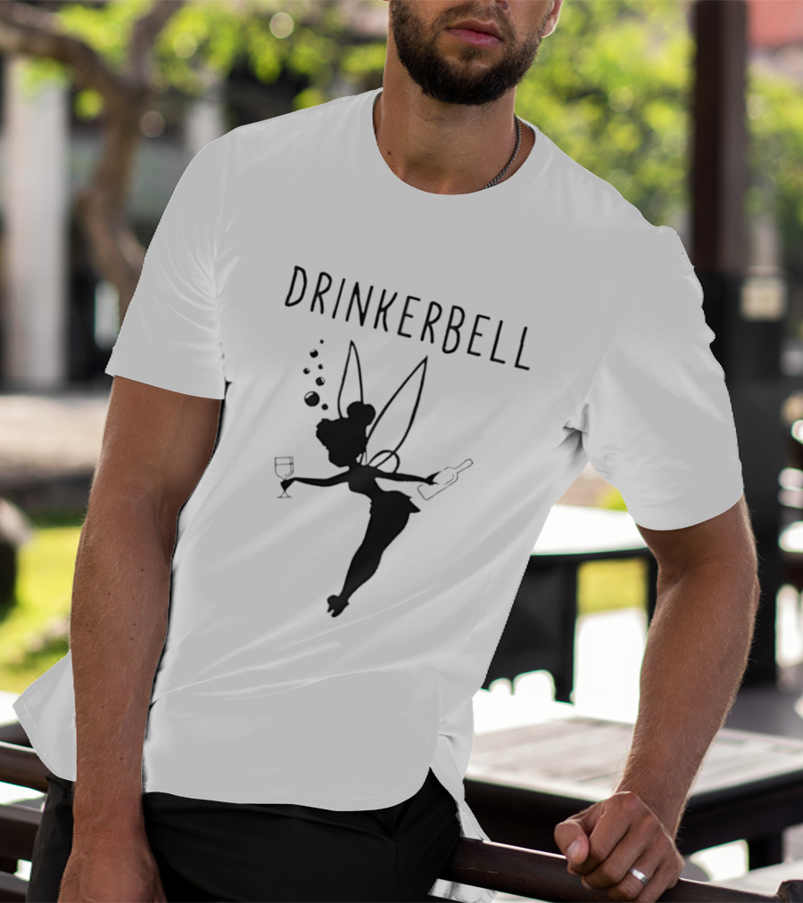Drinkerbell Tinker Bell Whisky Beer Shadow Fairy T-Shirt