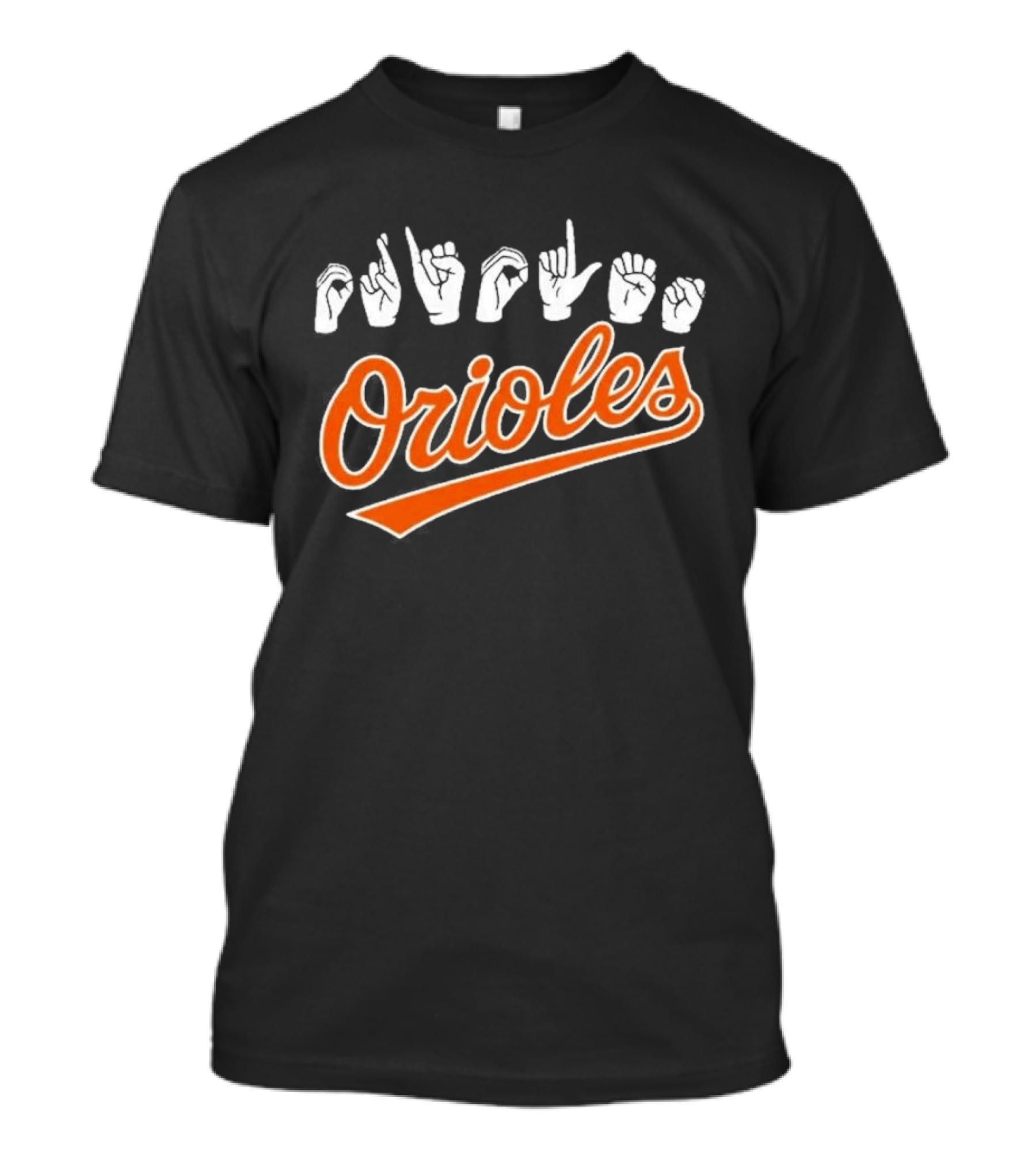 Orioles Sign Language Hand Symbol Baltimore Baseball T-Shirt