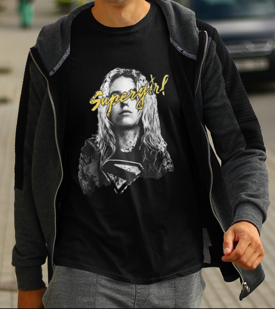 Supergirl Coachella Style Blonde Hero T-Shirt