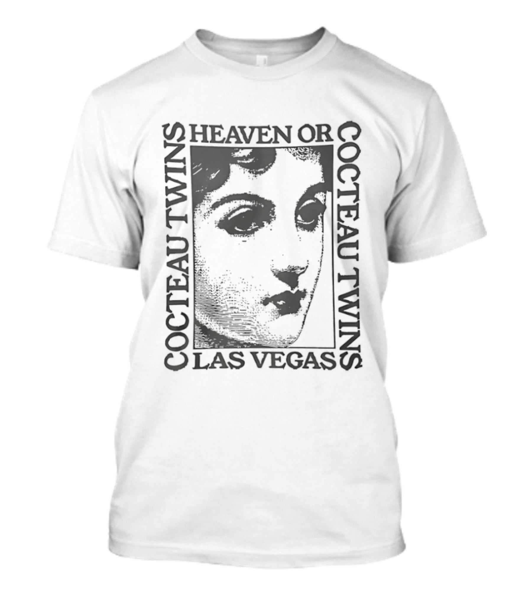 Cocteau Twins Heaven Or Las Vegas Album Cover Art Face T-Shirt