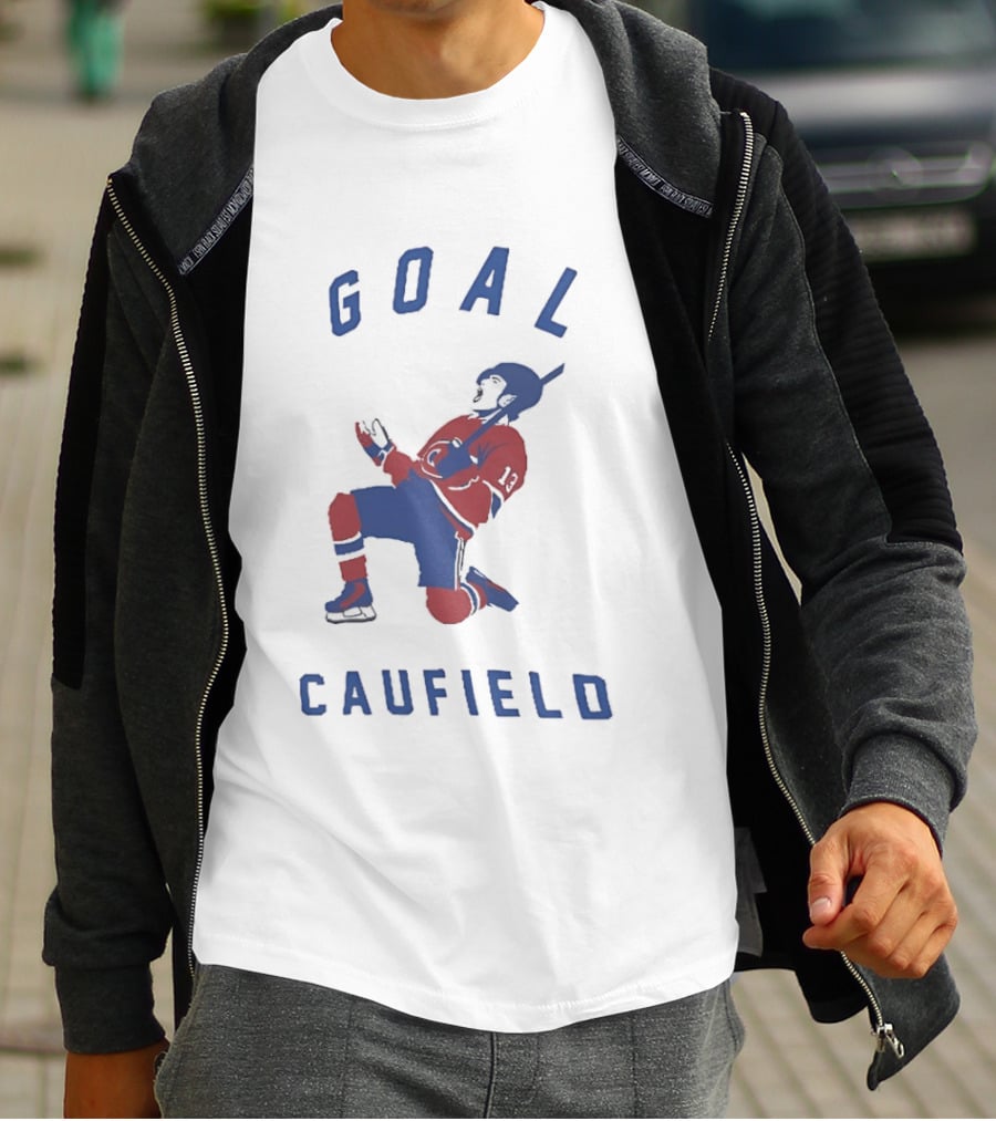 GOAL Caufield Montreal Canadiens Ice Hockey Celebration T-Shirt