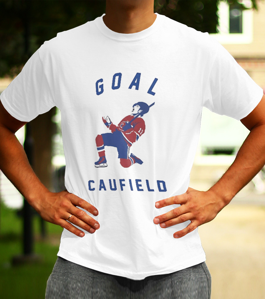 GOAL Caufield Montreal Canadiens Ice Hockey Celebration T-Shirt