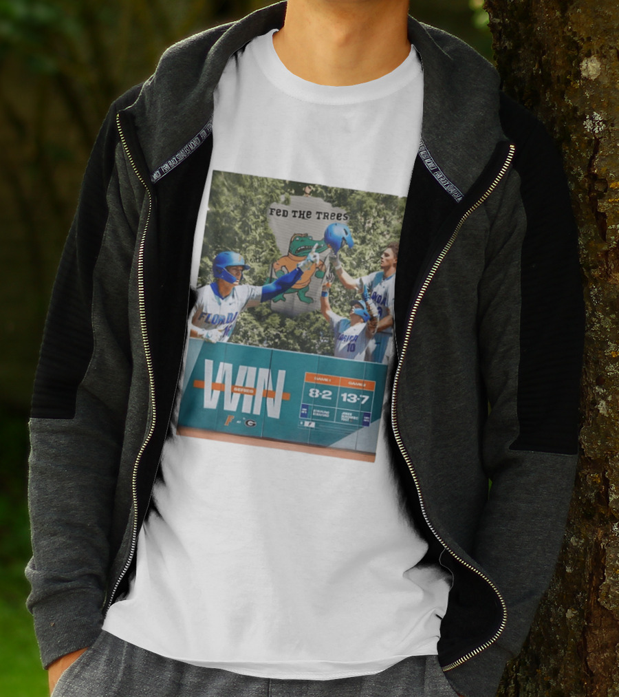 Florida Gators Win Series Over Georgia Bulldogs Feed The Trees 8 2 13 7 T-Shirt