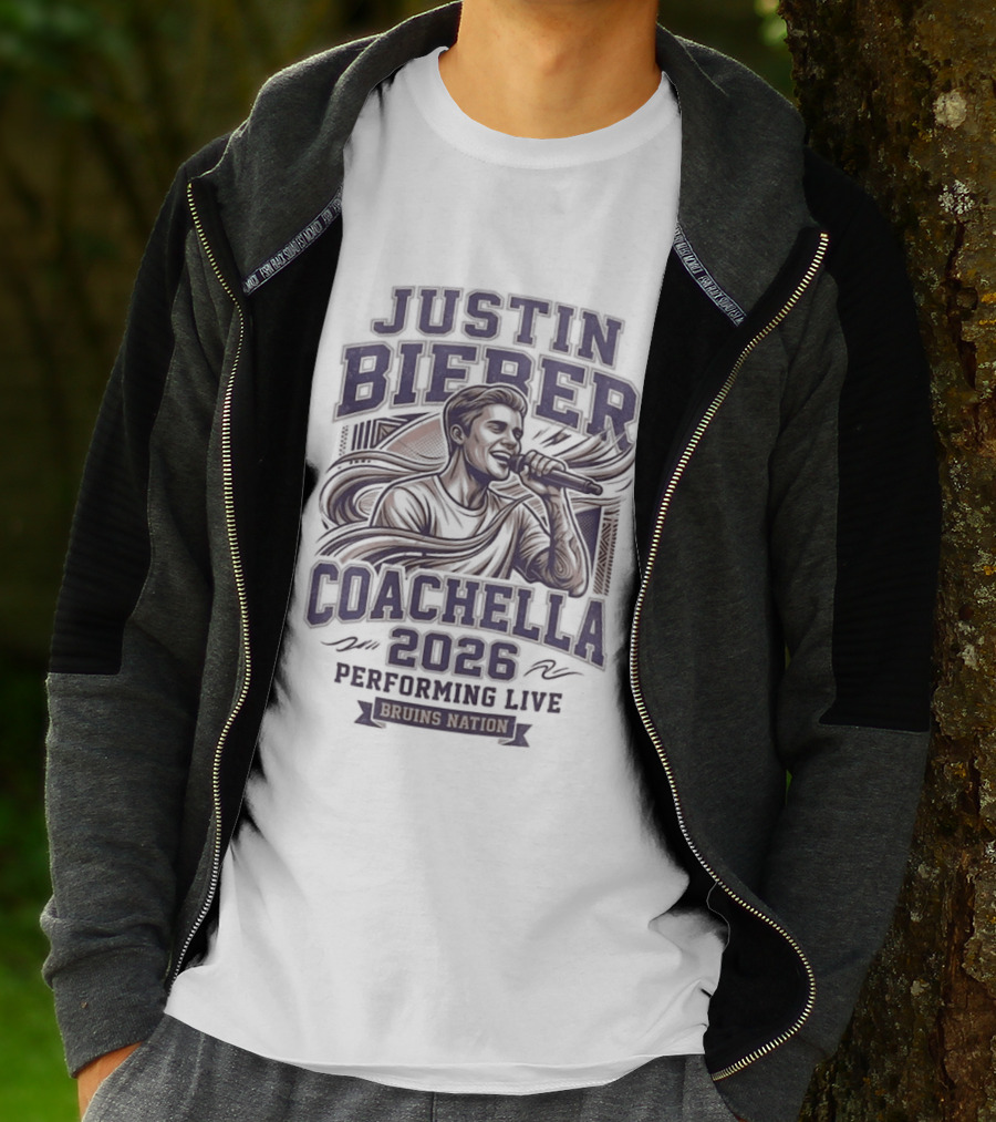 Justin Bieber Coachella 2026 Performing Live Headlining Artist T-Shirt