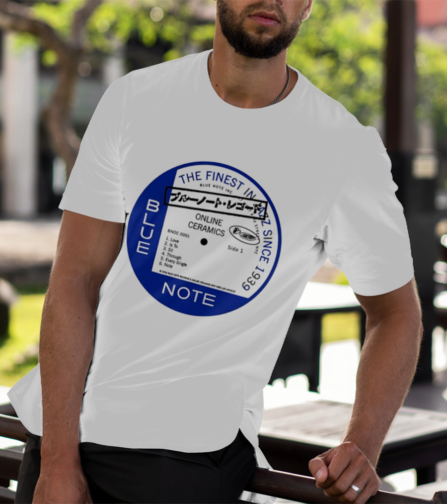 Online Ceramics Blue Note Jazz Collection 1939 Vintage Record T-Shirt